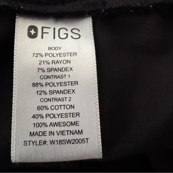 Figs Zamora Casual Scrub Trousers Size Large Tall - Picture 8 of 8